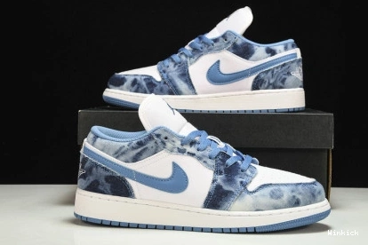 DM8947-100 Jordan 1 Low Air “Washed Denim” 0919